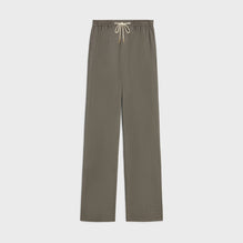 PANTALON DROIT 2 POCHES IN LAINE SOIE CARREAUX