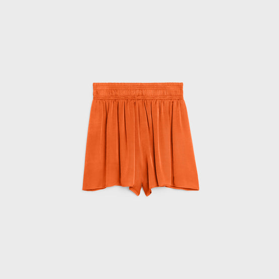 BOXING SHORT FLUIDE IN SATIN TEDDY