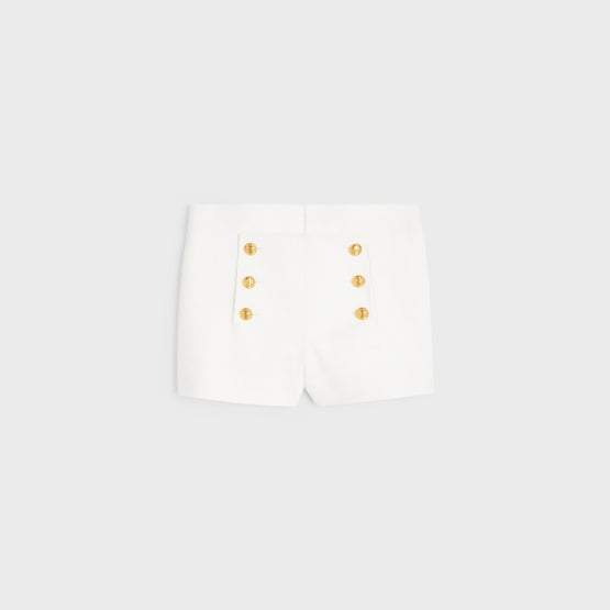 MINI SHORT YACHTING IN GABARDINE COTON LAVÉ