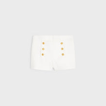 MINI SHORT YACHTING IN GABARDINE COTON LAVÉ