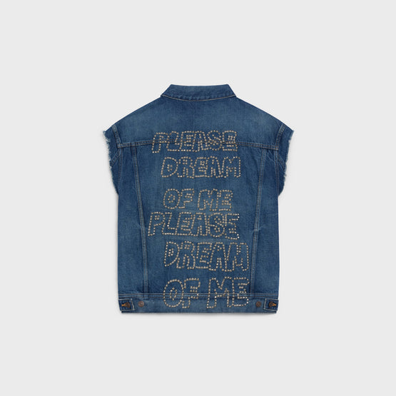 VESTE TRUCKER OVERSIZE PLEASE IN CLASSIC DENIM RI