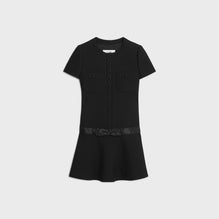 MINI ROBE CHELSEA IN DIAGONAL WOOL