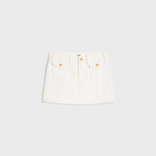 MINI JUPE TAILLE BASSE IN RIGID COTTON DENIM