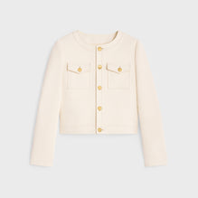 VESTE DANI COL PUR IN COTON BOUTIS LOSANGE