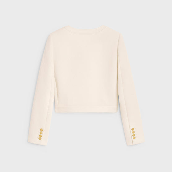VESTE DANI COL PUR IN COTON BOUTIS LOSANGE