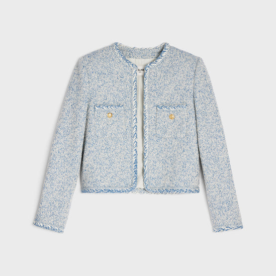VESTE CARDIGAN MANCHE GALLON IN NATTÉ DE COTON RAYURES