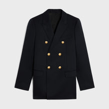 BLAZER LONG IN DIAGONAL WOOL