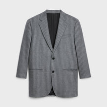 VESTE GARÇON 2B COL DROIT IN CACHEMIRE RAYURES TENNIS