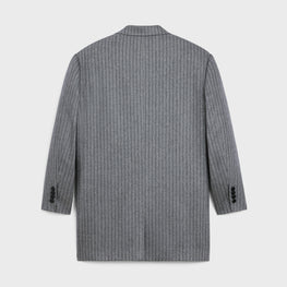 VESTE GARÇON 2B COL DROIT IN CACHEMIRE RAYURES TENNIS
