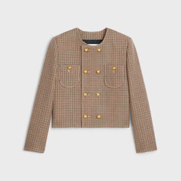 VESTE CHELSEA 8B IN DOUBLE LAINE PIED DE POUL