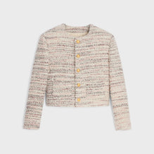 VESTE CHASSEUR COL PUR 6B IN TWEED ARTISANAL