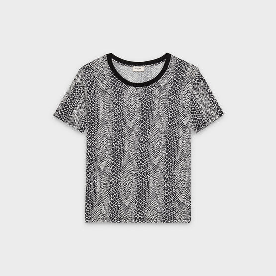 TSHIRT CLASSIQUE COL ROND IN JERSEY COTON IMPRIME SERP