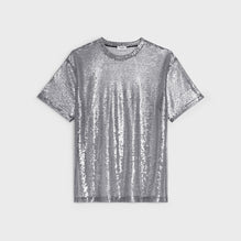 T-SHIRT LOOSE SEQUINS IN TULLE
