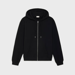 HOODIE ZIPPE LOOSE CELINE IN COTTON FLEECE