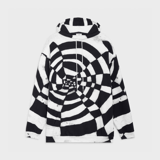 HOODIE OVERSIZE SPIDER ALLOVER IN MOLLETON CLASSIQUE