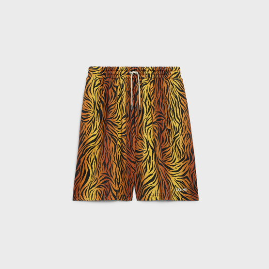 SHORT OVERSIZE CELINE IN JERSEY DOUBLE FACE TIGRE
