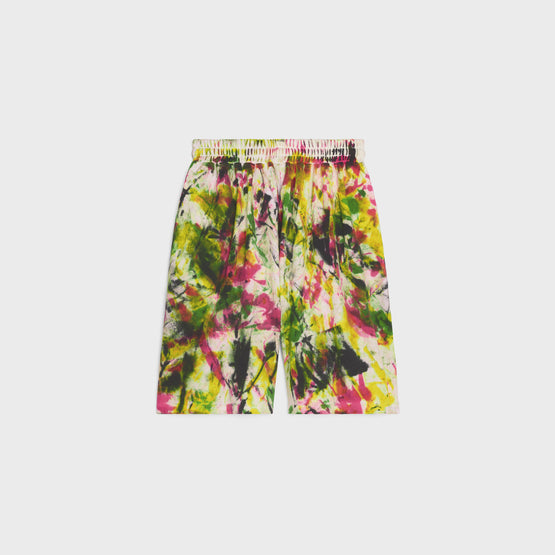 SHORT OVERSIZE CELINE IN JERSEY DOUBLE FACE TIE DY