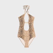 MAILLOT 1 PIECE GOUTTE IN JERSEY MAT MINI LEOPARD