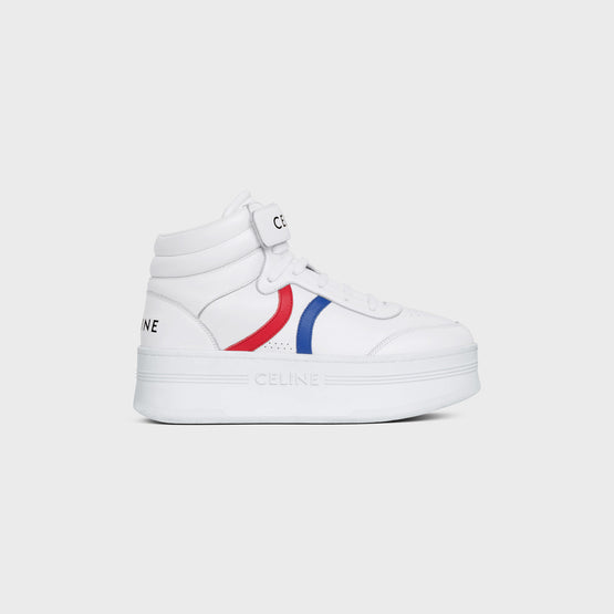 MID LACE-UP SNEAKER W/ SCRATCH IN CALFSKIN