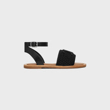 SANDAL 15 IN TRIOMPHE KNITTED COTTON & CALF