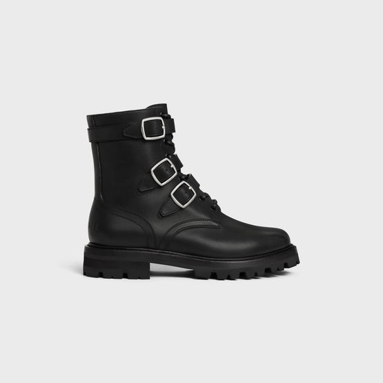 BUCKLE ZIPPED BOOT 40 IN SHINY BULL