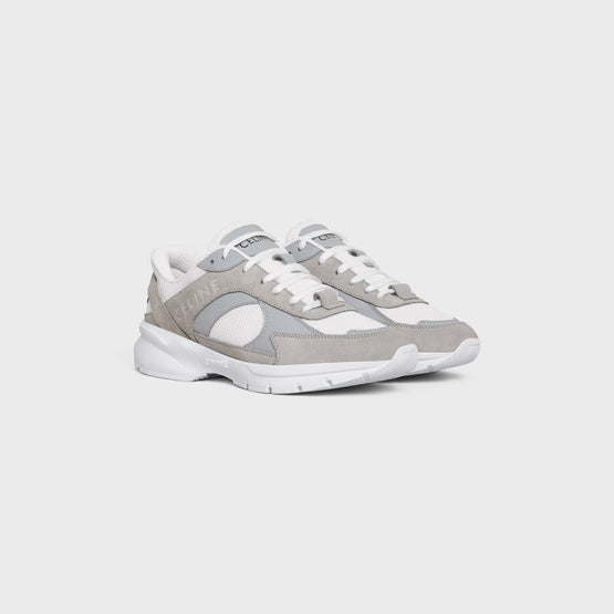 CR-03 LOW LACE-UP SNEAKER 30 IN SUEDE CALFSKIN, MESH & CALFSKI