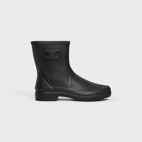 CROPPED BOOT W/ TRIOMPHE 35 IN RUBBER