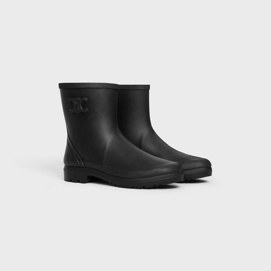 CROPPED BOOT W/ TRIOMPHE 35 IN RUBBER