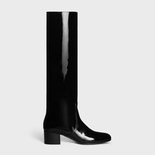 HIGH BOOT W/ TRIOMPHE 50 IN PATENT CALFSKIN