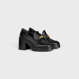 TRIOMPHE LOAFER W/ FRINGES 90 IN POLISHED BULL