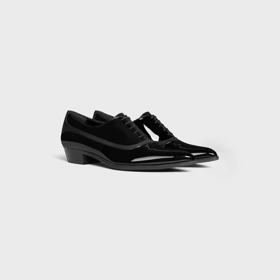 OXFORD 35 IN PATENT CALFSKIN & GROS GRAIN
