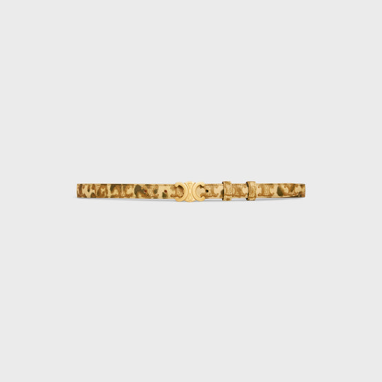 SMALL 18MM IN TRIOMPHE CANVAS LEOPARD P