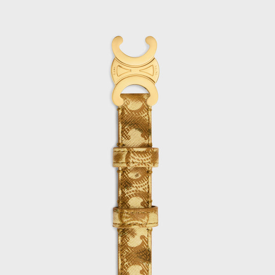 SMALL 18MM IN TRIOMPHE CANVAS LEOPARD P