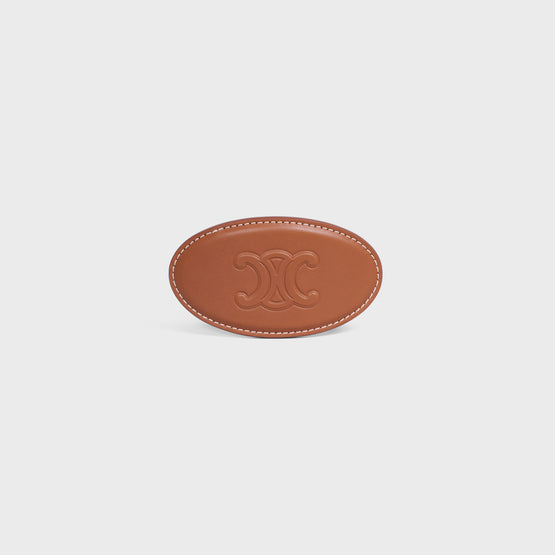 HAIR CLIP IN CALFSKIN & STEEL