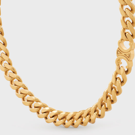 GOURMETTE NECKLACE IN BRASS