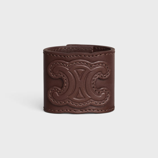 HAIR CUFF IN BRASS & CALFSKIN