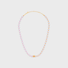 PEARL NECKLACE IN BRASS & RESIN PEARL