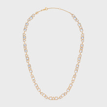 STRASS NECKLACE IN BRASS & STRASS