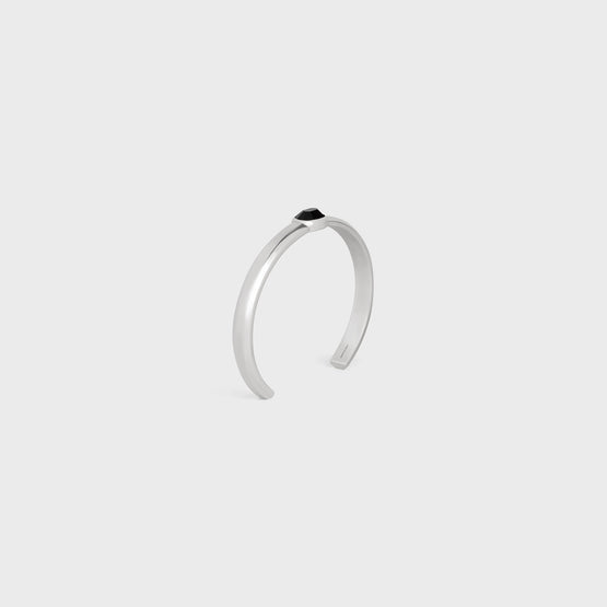 CUFF IN STERLING SILVER & ONYX