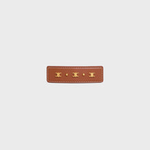 HAIR CLIP IN CALF SKIN & BRASS & STEEL