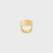PYRAMID RING IN BRASS