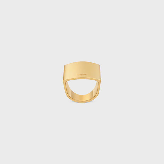 PYRAMID RING IN BRASS