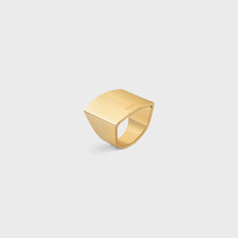 PYRAMID RING IN BRASS