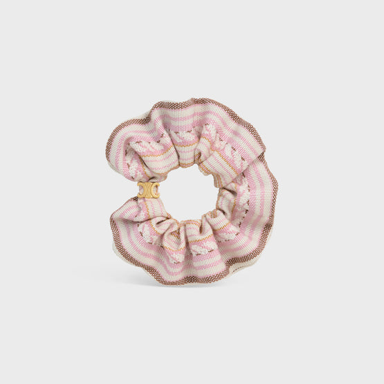STRIPED TRIOMPHE SCRUNCHY IN COTTON&WOOL&POLYAMIDE& BRASS