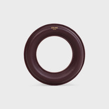 BANGLE IN LAMBSKIN & RESIN STRUCTURE