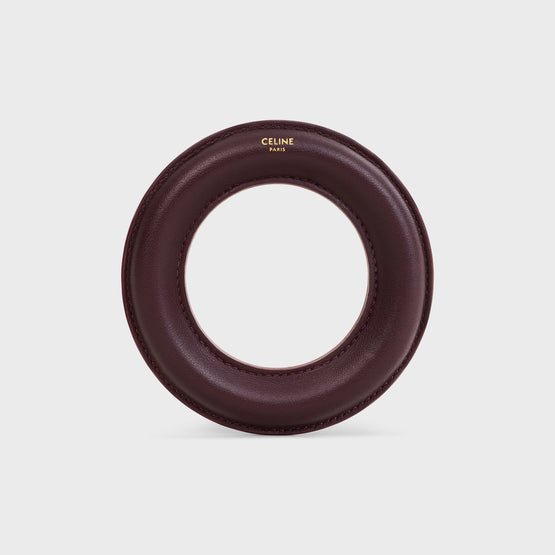 BANGLE IN LAMBSKIN & RESIN STRUCTURE