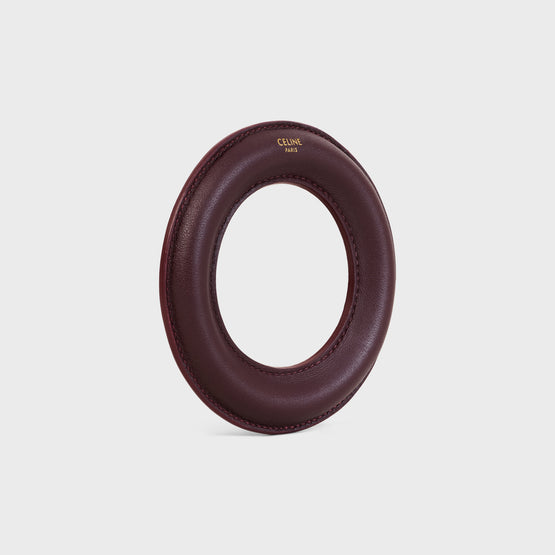 BANGLE IN LAMBSKIN & RESIN STRUCTURE
