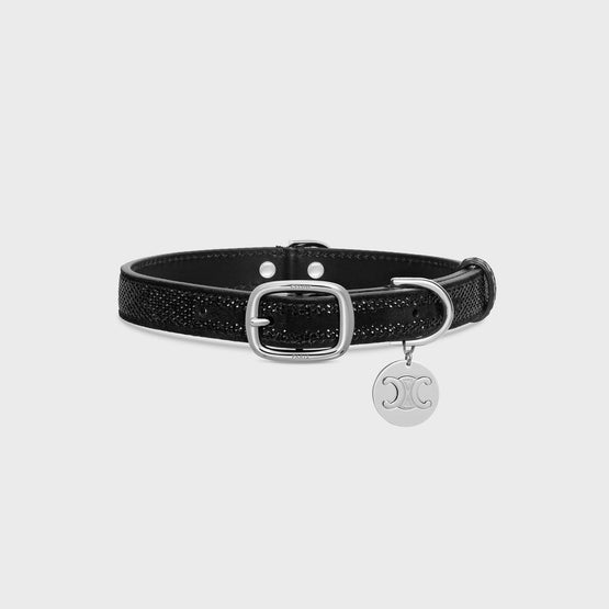 M 18MM DOG COLLAR IN DOG ACC.SUEDE CALFSKIN & STRAS