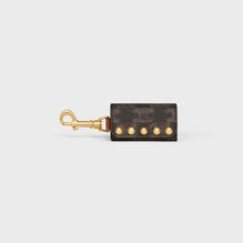 STUDS DOG BAGS HOLDER IN TRIOMPHE CANVAS & CALFSKIN