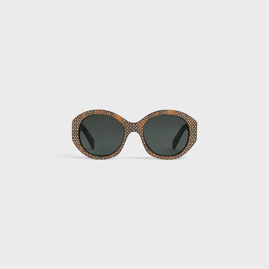 ROUND S240 IN ACETATE WITH CRYSTALS